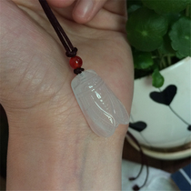 Natural Chalcedony Zhizhi pendant Jade Cicada blockbuster necklace pendant