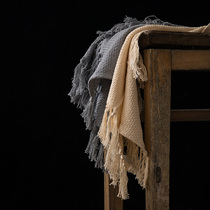 Nordic style creative handmade tassel napkin napkin ins Food photography napkin Home kitchen grocery supplies