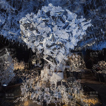 Creative folding paper corrugated paper paper carving background decoration wedding site layout props creative personality wedding supplies