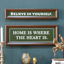 American retro literature and art fan English letter brand famous words sentence hanging painting decoration craft painting balcony wall mural