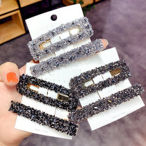 Light luxury bbclip simple girl hairclip top clip Lianghai clip subnet red hair card edge clip headdress 2021 New