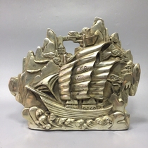 Antique antique bronze ware smooth sailing boat Dragon Head boat white copper faucet boat crafts ornaments