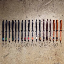 cam-in Italian original plant tanned cowhide genuine leather camera wristband width 1.2cm string interface WS028