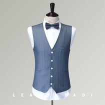 Leqi Spring Four Seasons Slim Suit Mens Suit Vest Business Leisure Professional Dress Korean 93