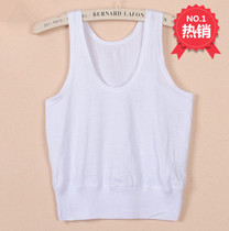 3 pieces printed white minimalist mid-aged short lingerie female summer sweatshirt full cotton old lady vest pure cotton