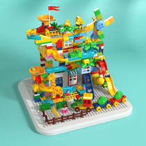 Fei Le big grain diy building blocks children assembly 5 early education benefit 2 intelligence toys 3-6 years old 7 baby legao