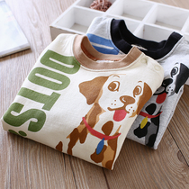 Boy long sleeve T-shirt spring new male baby casual coat baby comfortable coat cotton pullover sweater sweater