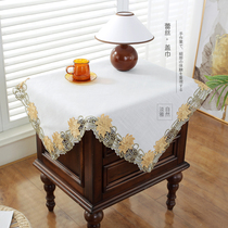 Meritocratic 9952 minimalist modern hemp cotton lace Home Bedroom Bed Head Cabinet Lid Cloth Square Dust Cover Scarves