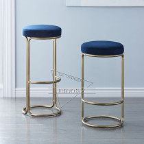 Nordic light luxury bar chair personality creative bar high chair modern simple bar stool high chair bar stool restaurant high chair