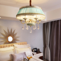 European-style chandelier Modern light luxury lamps Ceramic crystal lights Simple living room lights Warm bedroom lights Creative dining room lights