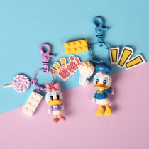 Donald Duck airpods Protective Cover Apple Wireless Bluetooth Headset Protective case ins Keychain Womens Bag Pendant