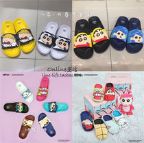 Korean Crayon Shin SPAO slippers 19 small white non-slip soft cotton slippers female winter couples warm home drag