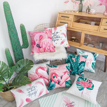 Nordic Pink Fire Birds ins Pillow Cover Car Office Cushions Living-room With Pillow Sofa Cuddle with pillow cover