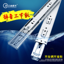 Gold filigree stainless steel buffer three-fold rail stainless steel common three-fold rail