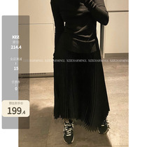 Xzz charmingl spring day partner ultra-dense pleats for long and half body dress spring and fall for women with high waisted pleats
