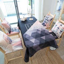 ins Nordic deer tablecloth fabric cotton linen tablecloth waterproof tablecloth modern minimalist rectangular tablecloth coffee table cloth