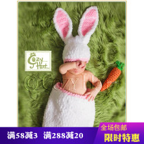 Rabbit Clothing 100 Days Wool Thread Rabbit 100 Days Newborns Photographic Clothing Clothing Children Photography Rabbit Suit