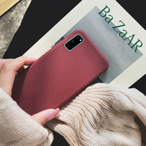Huawei Honor v30 Handshell New Kits Full Bag Border Fall Silicone Frosted Soft Shell Pure Color Cold Light Wind Huawei Glory V30pro Wine Red Protective Sleeve Lovers SUPER SLIM