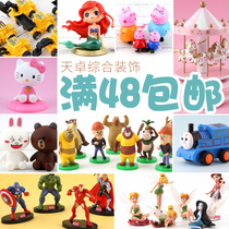 Tianzhuo new cartoon decorative doll West point baking sailing accessories Net celebrity popular birthday cake ornaments