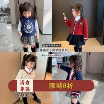 LUSON Vinnie cooperation girls college style sweater autumn and winter 2019 new female baby western style sweater