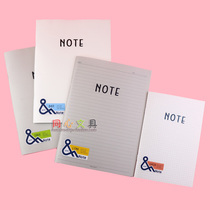 Giant door PP riding nails and notes blank manuscript graffiti grid drawing design Geometric stationery horizontal line book