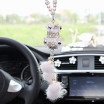 Car perfume pendant Essential oil pendant Car interior decoration small daisy fox hair car interior product hanging car perfume