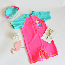 Childrens swimsuit one-piece girl baby 3 mermaid baby swimsuit girl child 1-6 years old Princess surf swimsuit