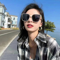 Inspir grid red and white box GM sunglasses female seaside anti-ultraviolet uv sunglasses 2022 new summer myopia