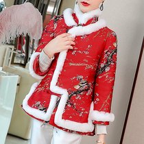 Tang womens winter clothes Chinese small cotton padded jacket womens short retro cotton clothes Chinese style thick warm coat national tide coat