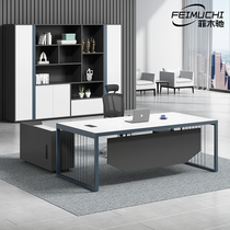 Single Boss Desk Officer Desk Manager Desk Boss Desk Chairs Portfolio Brief Modern Office Big Bandae