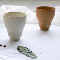 Sanzhai home food Machine hand scraping pattern water cup creative straight Cup couple pair Cup personalized water Cup Breakfast Cup