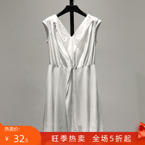 YiSeries ● V collar sleeveless casual one-piece dress with new summer clothes mall Brand Discount Withdrawal Cabinet