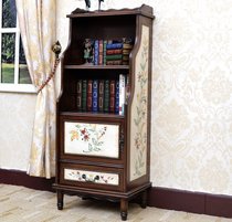 American single bookcase Solid wood bookcase Side cabinet Study file cabinet Magazine cabinet Locker American Country bookcase