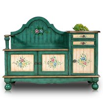 American shoe stool Shoe cabinet Living room Coral color shoe stool Phone several storage storage cabinet Door shoe cabinet