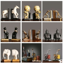 Nordic bookcase study ornaments bookend creative book stand home office desktop decoration light luxury gifts