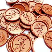 Plant leaf fire paint seal paste spot fire paint sticker fire paint wax wax label wedding wax sheet envelope seal sticker