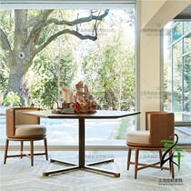 American metal stainless steel table chairs decent board Vine-Made Dining Chair Designer Hotel Clubhouse choreography reception chair