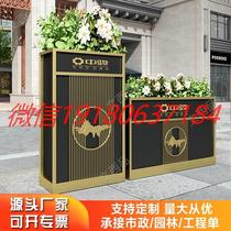 Customizable iron creative flower trough square Sales Department new Chinese planting box flower bed restaurant outdoor combination flower box