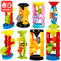 Childrens beach toy set dig sand hourglass big car shovel and bucket baby playing sand pool Cassia tool