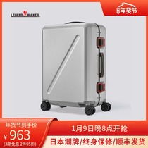 Japan Ouke trolley case aluminum frame luggage 28 inch abroad suitcase 20 inch boarding box password universal wheel