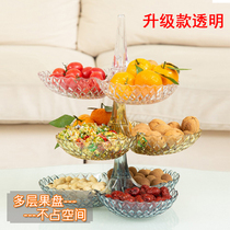 Superimposed multi-layer fruit plate creative fruit plate living room household dried fruit candy snacks melon seeds snacks New Year Festival
