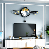 Creative light luxury watch wall clock Living room modern simple atmosphere household hanging watch fashion personality net red decorative clock