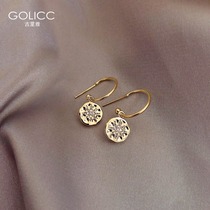 Eight-pointed star earrings womens high sense of light luxury earrings 2021 new fashion quality stud earrings 925 sterling silver silver needle