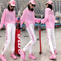 Ogoods Sunscreen Sportssuit Women Spring Summer 2022 New Fashion Foreign Air Relax Kharen Pants Casual Two Sets