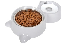 Cat Bowl double bowl cat food basin pet dog Basin Dog Bowl automatic drinking water feeding one cat bowl dog supplies dog food basin