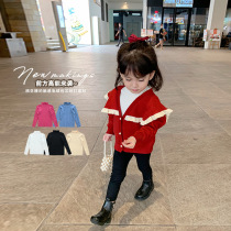 Fall in love with pretty girl girl long sleeve T-shirt 2021 New Baby foreign Spring children cotton coat base shirt