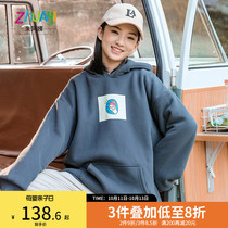 Girls sweatshirt cotton winter clothes 2021 new children plus velvet thick warm winter coat women big children coat cotton