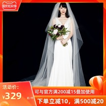 2021 New satin slim slim bridal wedding dress dress silvery simple travel shoot female go out yarn