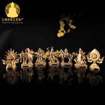Buddhist supplies wheel king seven treasures Buddha Hall ornaments supplies alloy plating gold wheel king Seven Treasures