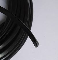 2x 7mm U-shaped plastic rubber edge strip anti-collision strip card slot guard stainless steel metal edge dressing